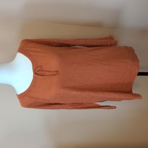 Long Sleeve Tie Top